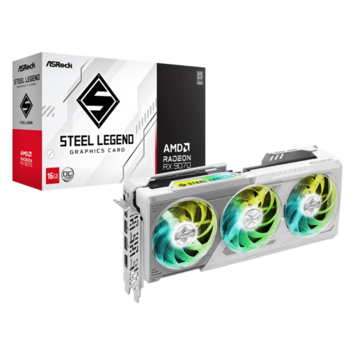 VGA ASROCK AMD Radeon RX 9070 Steel Legend 16GB OC (RX9070 SL 16GO)