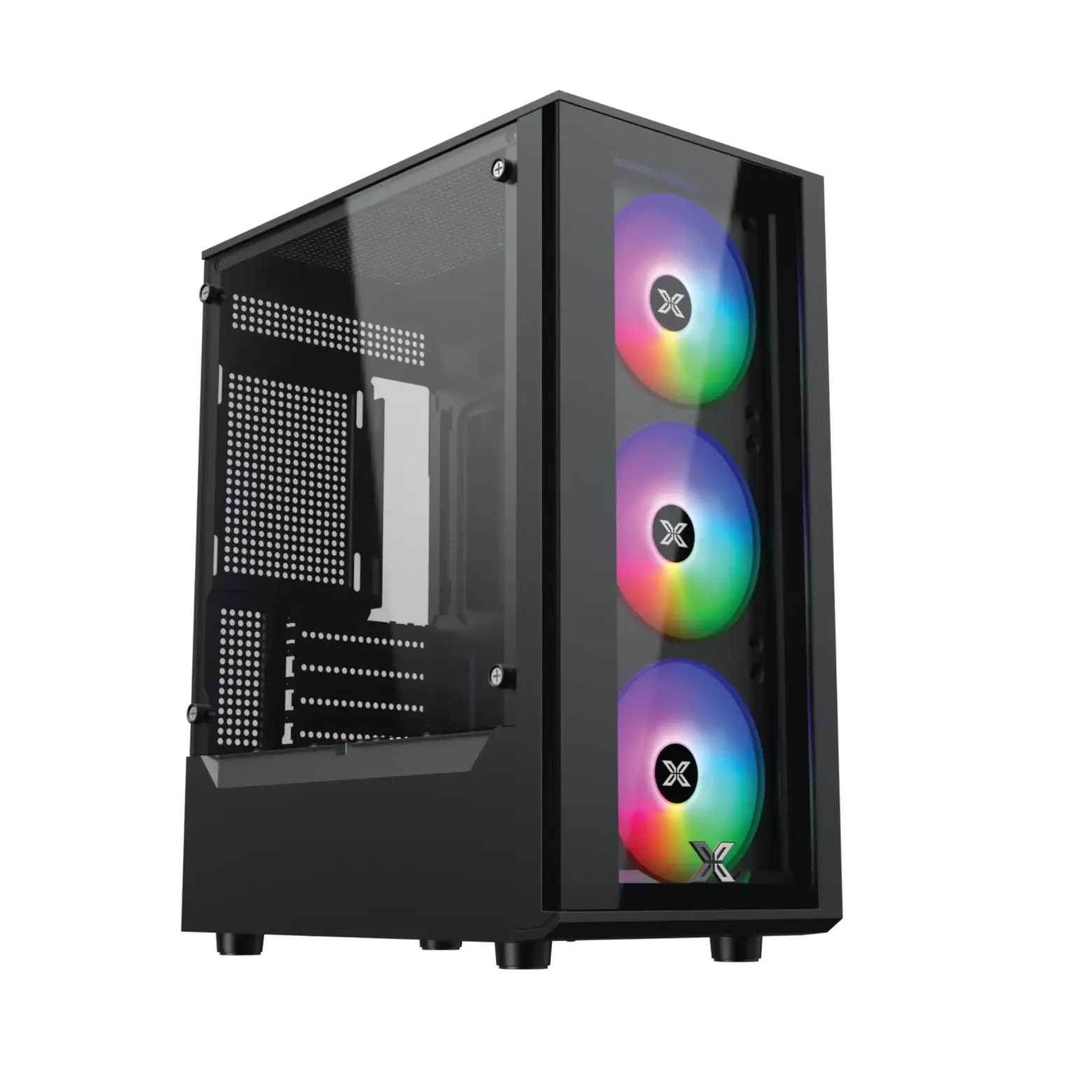 Case Máy Tính Xigmatek MYX 3F Màu Đen 2 Mặt Kính mATX (EN45950) - Ảnh 1