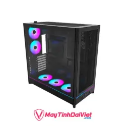 Case Montech HS01 Pro (Sẵn 5 FAN ARGB, Hỗ Trợ 360mm/ USB-C/ ATX, M-ATX, Mini-ATX, MB BTF) - Ảnh 2