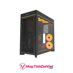 Case Montech HS01 Pro (Sẵn 5 FAN ARGB, Hỗ Trợ 360mm/ USB-C/ ATX, M-ATX, Mini-ATX, MB BTF) - Ảnh 3