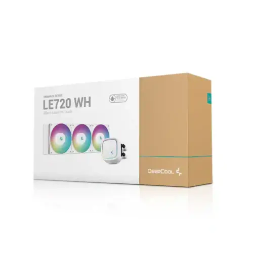 Tản Nhiệt Nước Deepcool LE720 White R-AK620-WHADMN-G (360/ LGA 1851/ 1700 / AM5 / AM4)