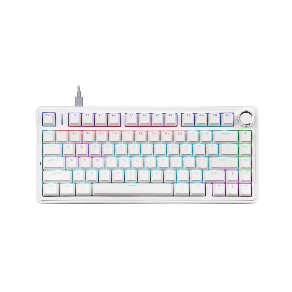 Bàn Phím Gaming AULA F75 Trắng (Có Dây/ Red Swtich) - Ảnh 1