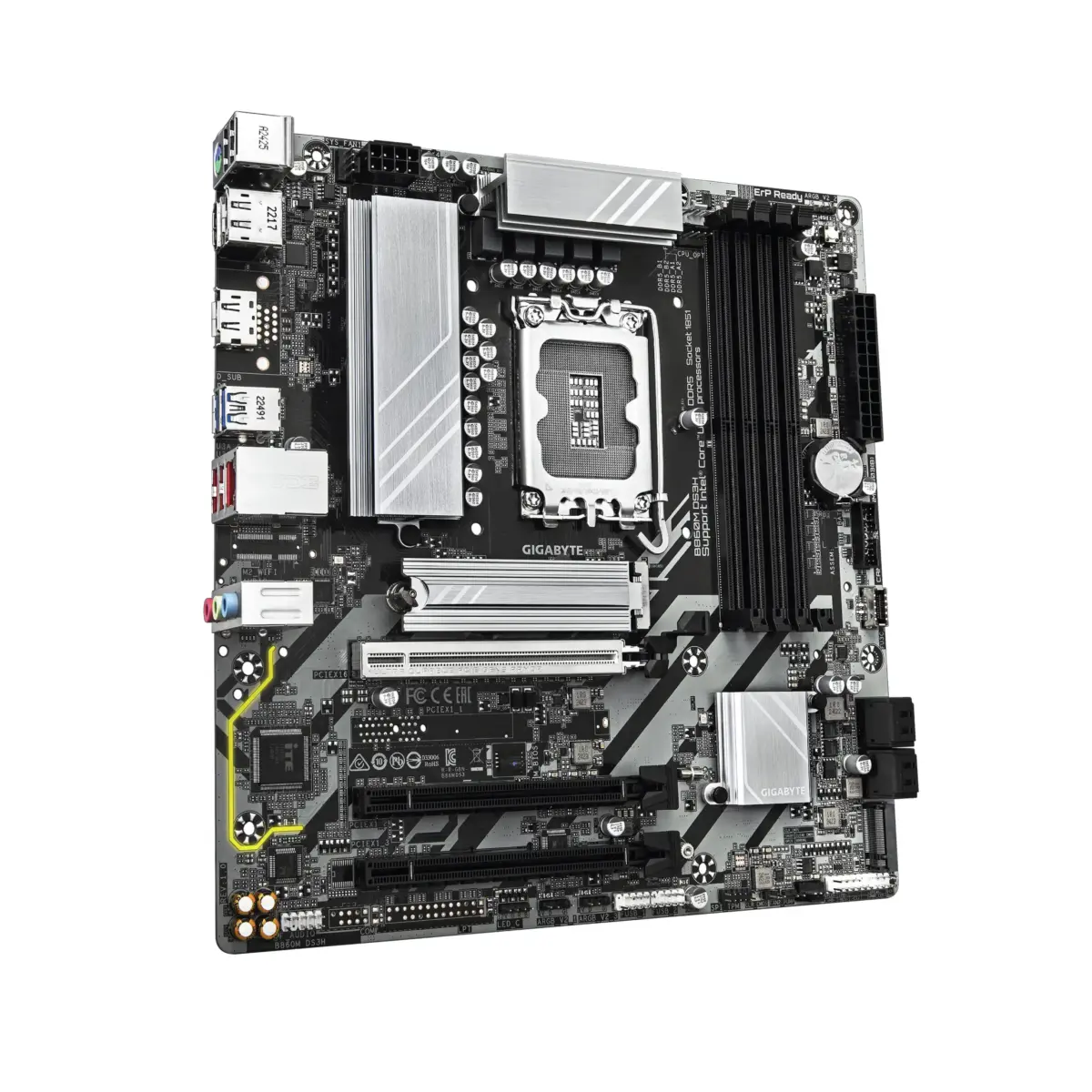 Main Gigabyte B860M DS3H (LGA 1851, Intel Core Ultra, 4 x DDR5, mATX) - Ảnh 3