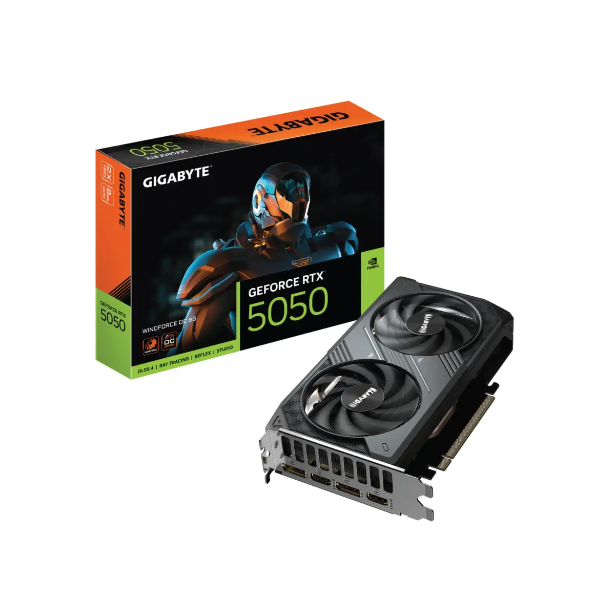 VGA Gigabyte GeForce RTX 5050 Windforce OC 8G (GV-N5050WF2OC-8GD) - Ảnh 1