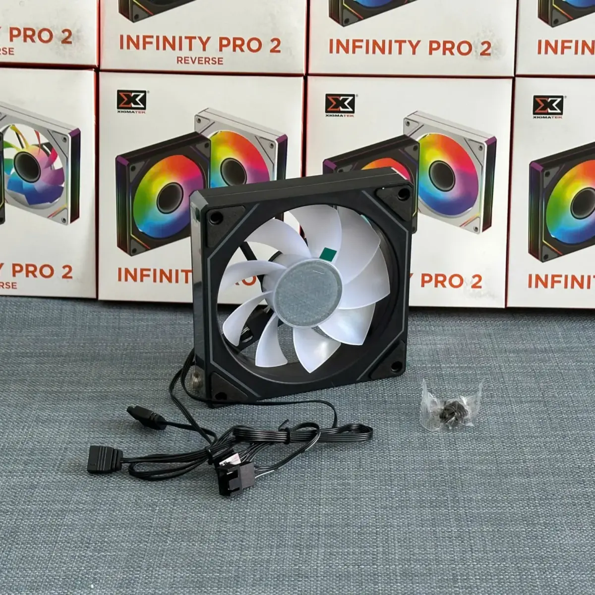 Fan Xigmatek Infinity Pro 2 Reverse (ARGB/ Ngược/ 1200 RPM/ Vòng Bi Thuỷ Lực) - Ảnh 3