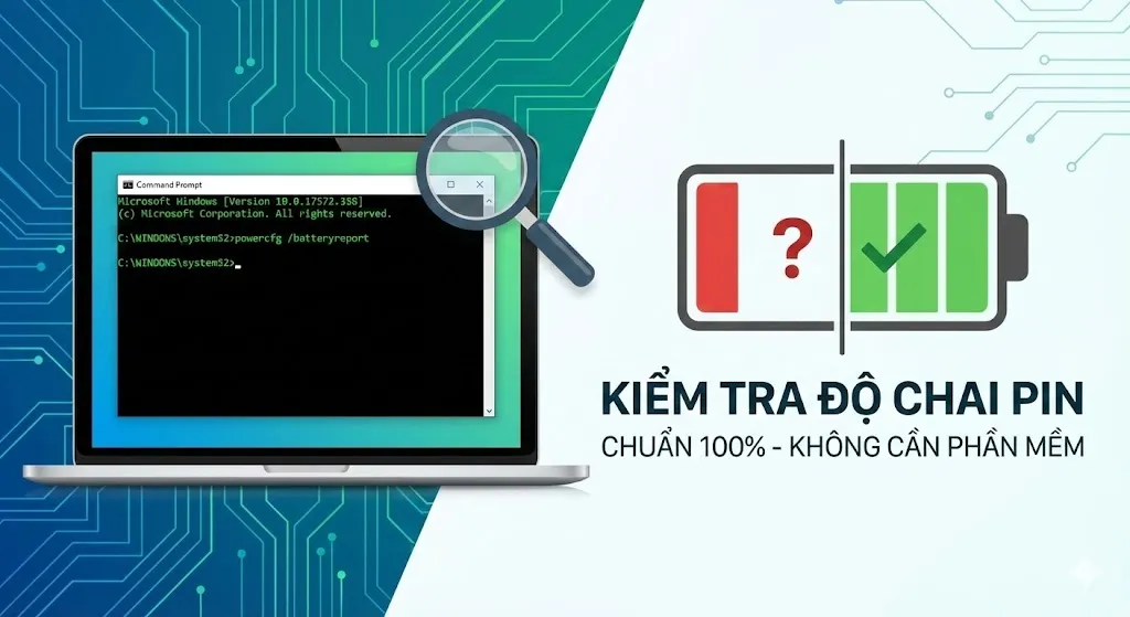 Cach Kiem Tra Do Chai Pin Laptop Chuan 100 Khong Can Cai Phan Mem 2