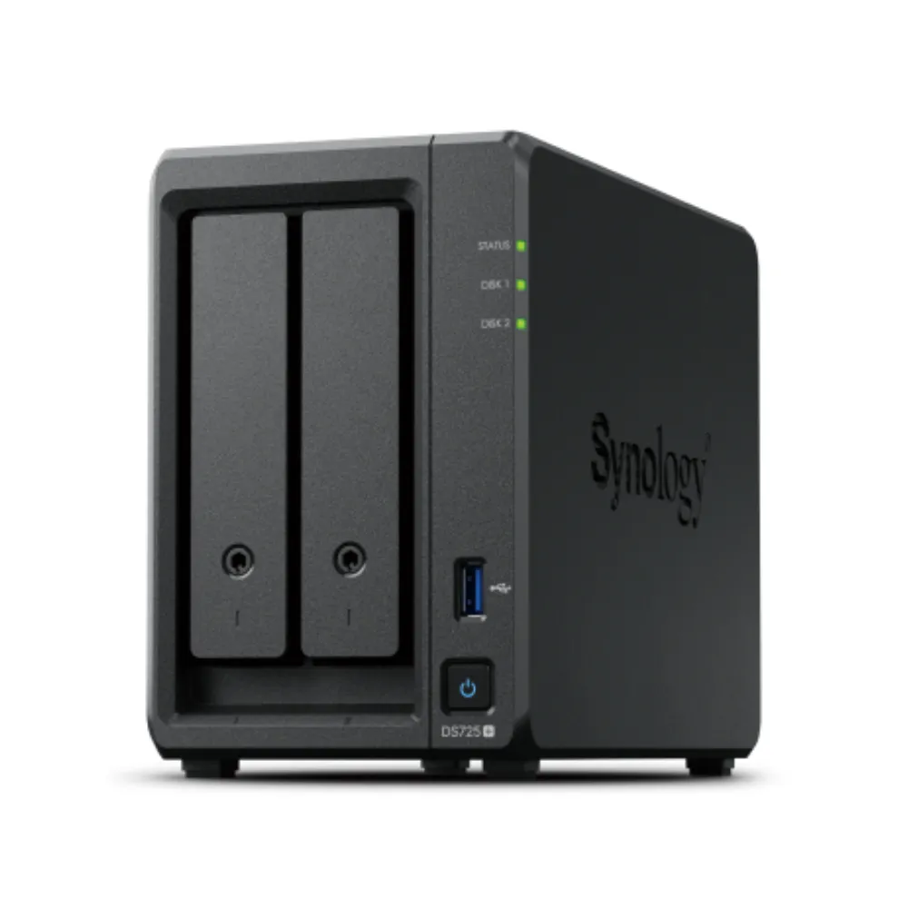 Thiết Bị Lưu Trữ Nas Synology Ds725+ (2) Thiết Bị Lưu Trữ Nas Synology Ds725+ (2 Khay/1 Cổng 2.5Gbe/ Amd Ryzen R1600) - Ảnh 1
