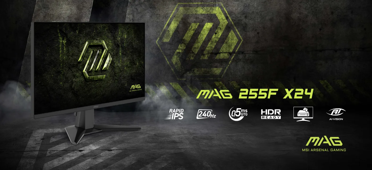 Man Hinh Gaming MSI MAG 255F X24 240Hz IPS FHD 05ms