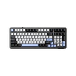 Bàn Phím Gaming Aula F99 Pro Chính Hãng (Có núm xoay/ Đen + xanh đậm + cam/ Star Vector switch)