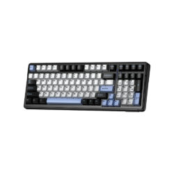 Bàn Phím Gaming Aula F99 Pro Chính Hãng (Có núm xoay/ Đen + xanh đậm + cam/ Star Vector switch) - Ảnh 3