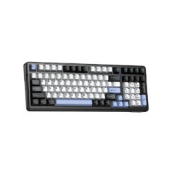 Bàn Phím Gaming Aula F99 Pro Chính Hãng (Có núm xoay/ Đen + xanh đậm + cam/ Star Vector switch) - Ảnh 2