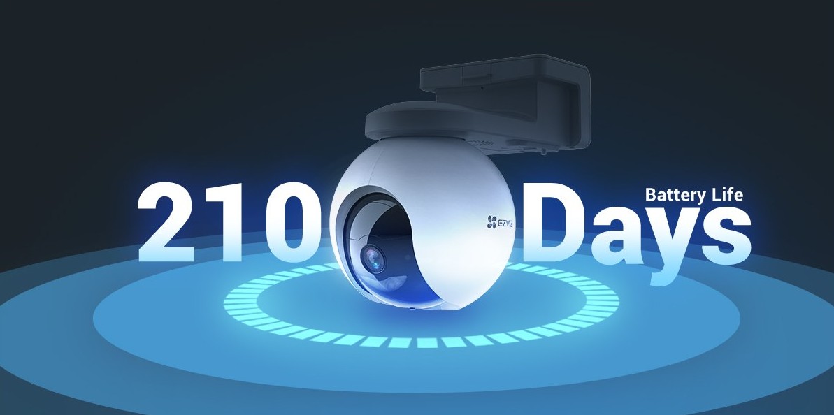 Camera WiFi Quay Quet Pin EZVIZ CS HB8SP 4MP QHD 360 Do