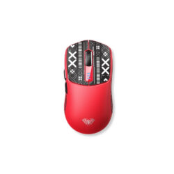 Chuột Gaming Không Dây AULA SC580 (Đen, Trắng, Đỏ/ 2.4 GHz, Bluetooth, Có Dây/ 82g/ 10.000 DPI) - Ảnh 3