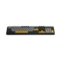 Bàn Phím Cơ Gaming AULA F108 Xám Đen Vàng (Có Núm Xoay/ 3 Mode/ Led RGB) - Ảnh 4