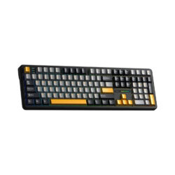 Bàn Phím Cơ Gaming AULA F108 Xám Đen Vàng (Có Núm Xoay/ 3 Mode/ Led RGB) - Ảnh 3