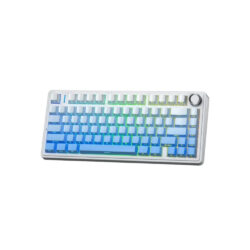 Bàn Phím Cơ Không Dây AULA F75 Trắng Xanh Dương Gradient Chính Hãng (2.4GHz, Bluetooth, Có Dây/ Outemu Silent Peach V3 switch) - Ảnh 3