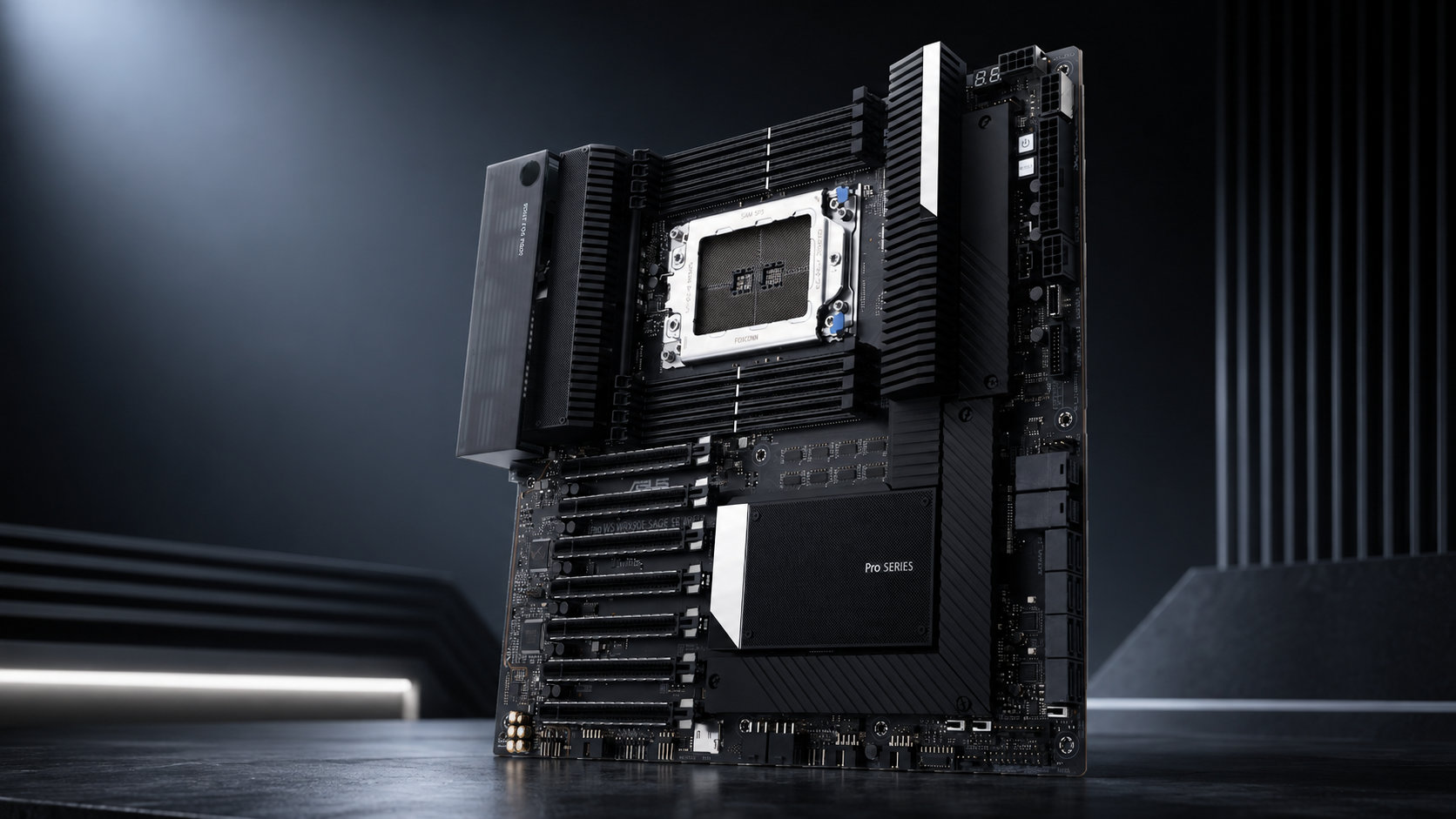 Mainboard Asus Pro WS WRX80E SAGE SE Wifi II Socket AMD sWRX8 Support Threadripper Pro 3000 5000