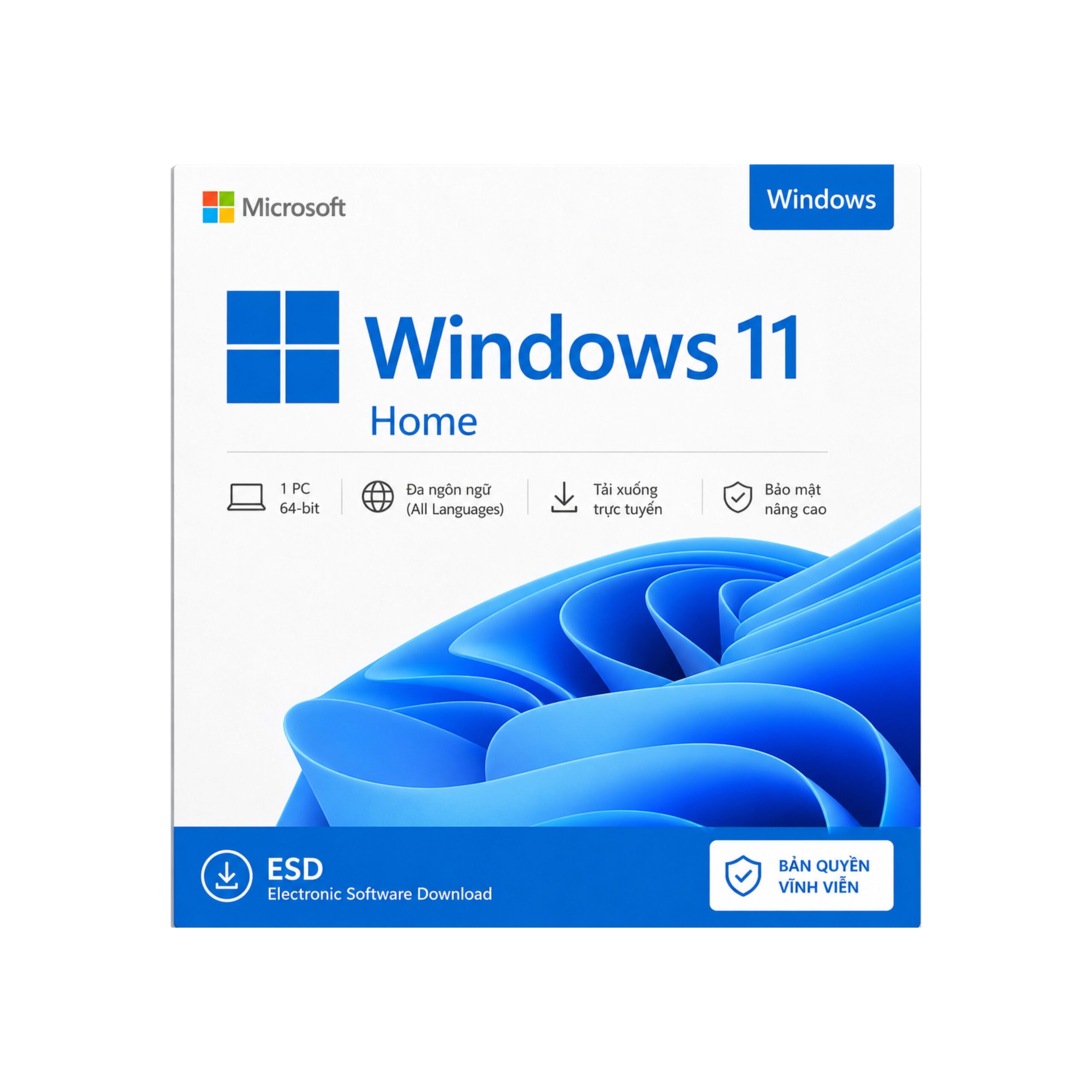 Phần Mềm Windows 11 Home 64-bit All Languages ESD Digital License Online Download Phần Mềm Windows 11 Home 64-bit All Languages ESD Digital License Online Download - Ảnh 1
