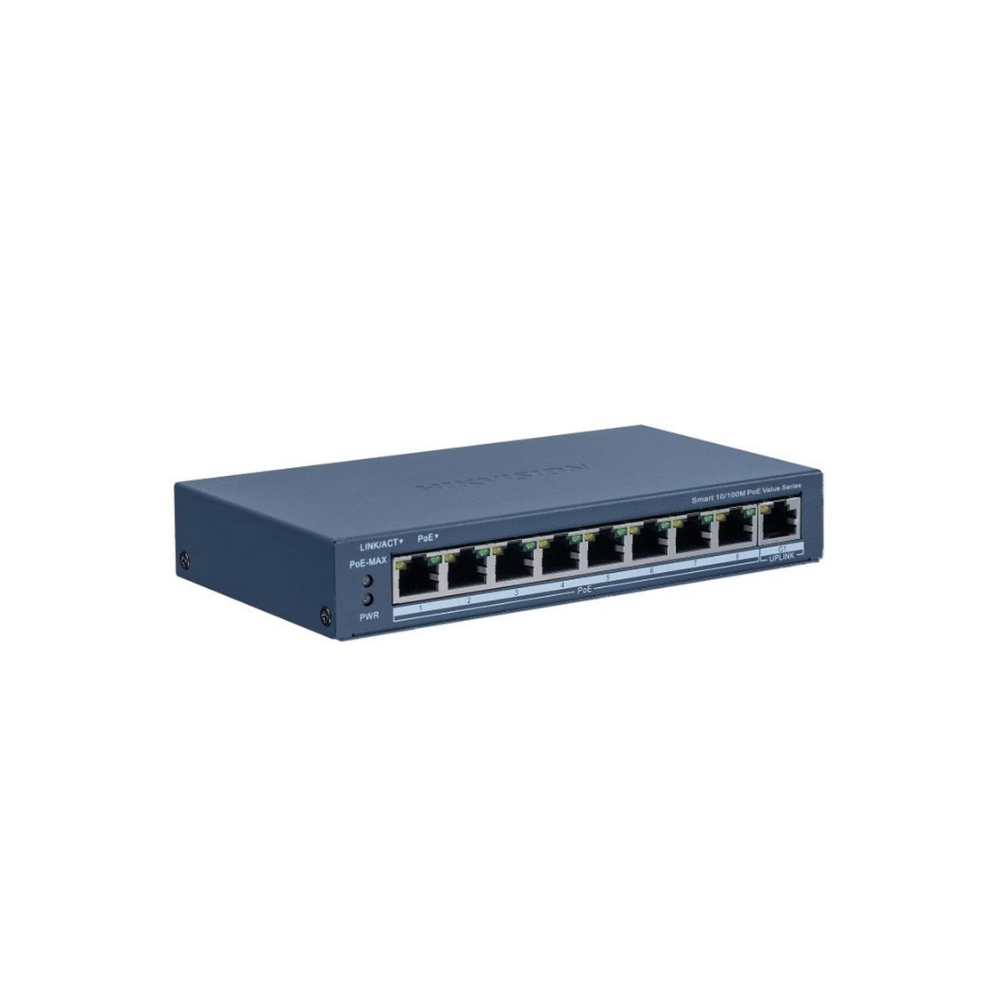 Switch PoE Hikvision DS-3E1309-EIM Switch PoE Hikvision DS-3E1309-EI/M (8 Cổng Poe RJ45 100Mbps/ 1 Cổng RJ45 1Gb) - Ảnh 1