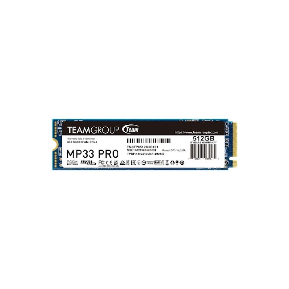 SSD TeamGroup MP33 PRO 512GB M.2 PCI Gen3x4 (Đọc 3500MBs, Ghi 3000 MBs) (1) SSD TeamGroup MP33 PRO 512GB M.2 PCI Gen3x4 (Đọc 3500MB/s, Ghi 3000 MB/s) - Ảnh 1